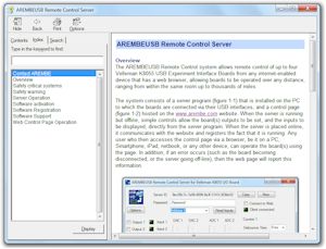 AREMBEUSB Remote Control Help System